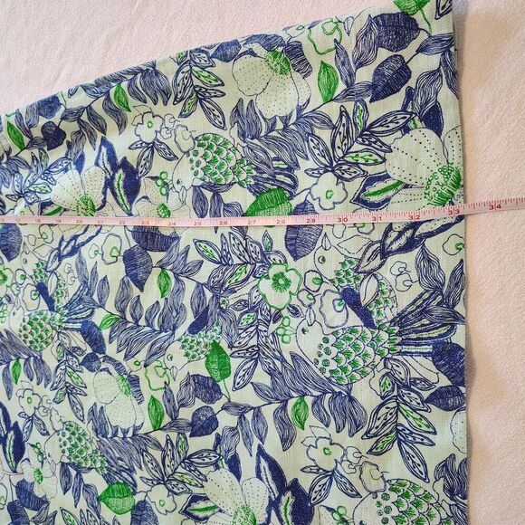 Vineyard Vines Bird Print Linen Blend Cordia Embroidered Shift Dress Preppy 0 - Picture 10 of 12